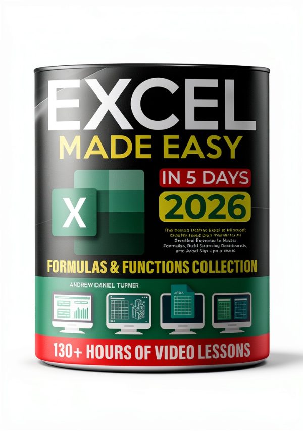 Microsoft Excel Guide Kindle Edition – 544‑Page Complete Workbook-0