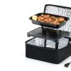 HOTLOGIC Mini Heated Lunch Box- Portable Electric Food Warmer for Men and Women - Great for Work, Office, and Construction - Cook, Reheat, and Eat on the Go - 120V - Black-1