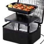 HOTLOGIC Mini Heated Lunch Box- Portable Electric Food Warmer for Men and Women - Great for Work, Office, and Construction - Cook, Reheat, and Eat on the Go - 120V - Black-0